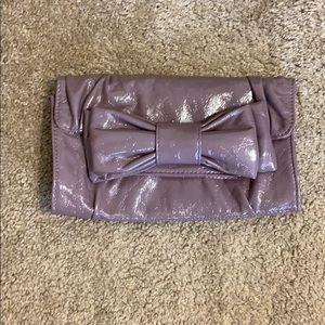 Purple Patent Leather Clutch